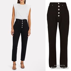 WWW Danielle Crystal button high rise skinny Jeans